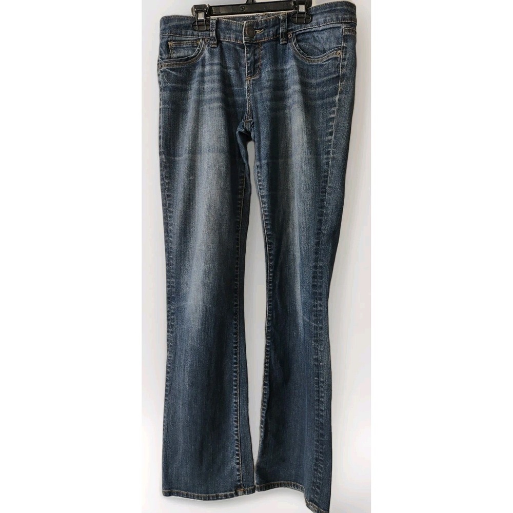The Limited 678 Jeans Womens Size 4L Pockets Denim Blue Jeans Whiskering Pockets